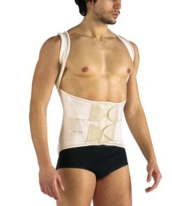Corsetto con spallacci dorso-lombosacrale con stecche pavis art.555